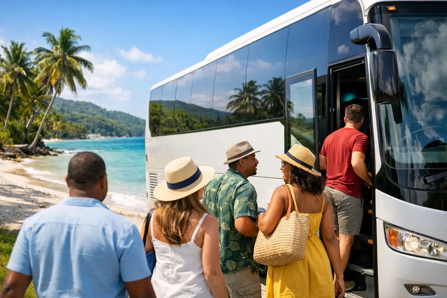 Jamaica Group Charter Bus for Easy Island Travel